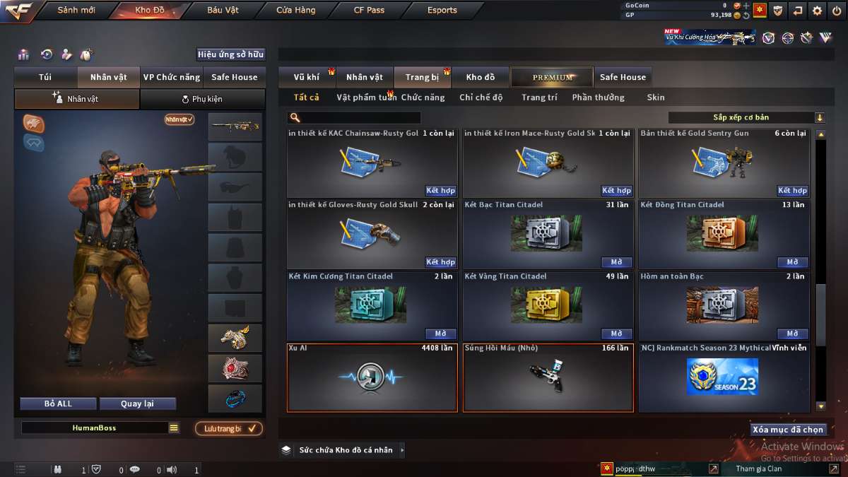 shop acc cf uy tin gia re